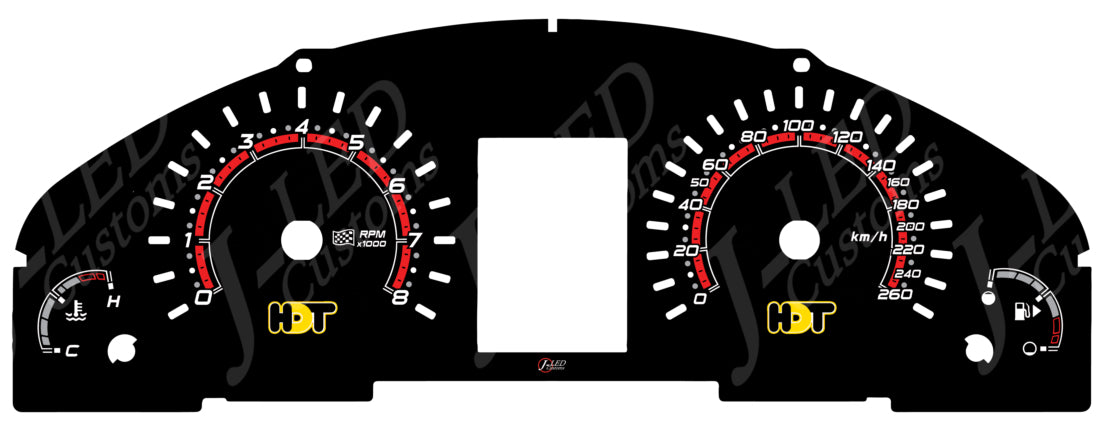 CLUSTER DIALS for VE COMMODORE (OEM bezel)