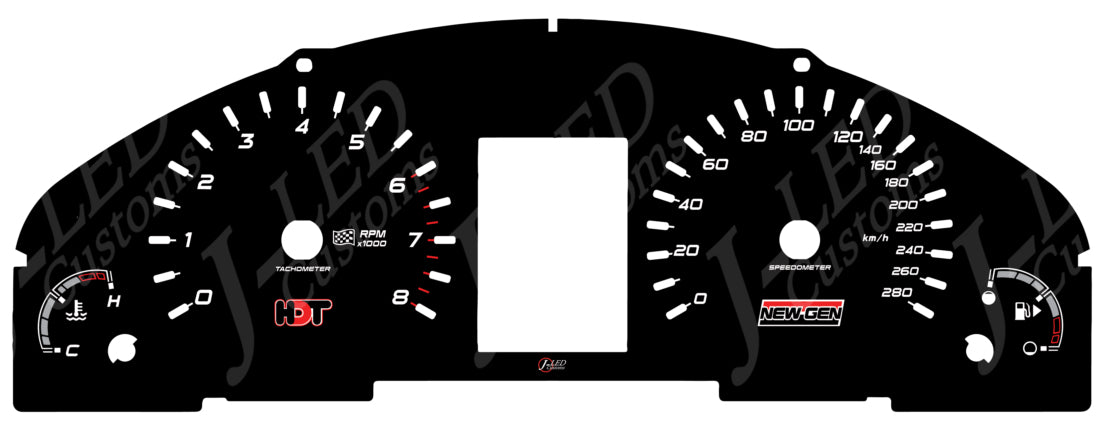 CLUSTER DIALS for VE COMMODORE (OEM bezel)