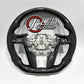 Custom VE carbon steering wheel - gloss alcantara
