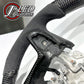 Custom VE carbon steering wheel - gloss alcantara