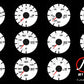 VE Commodore E3 style gauge set