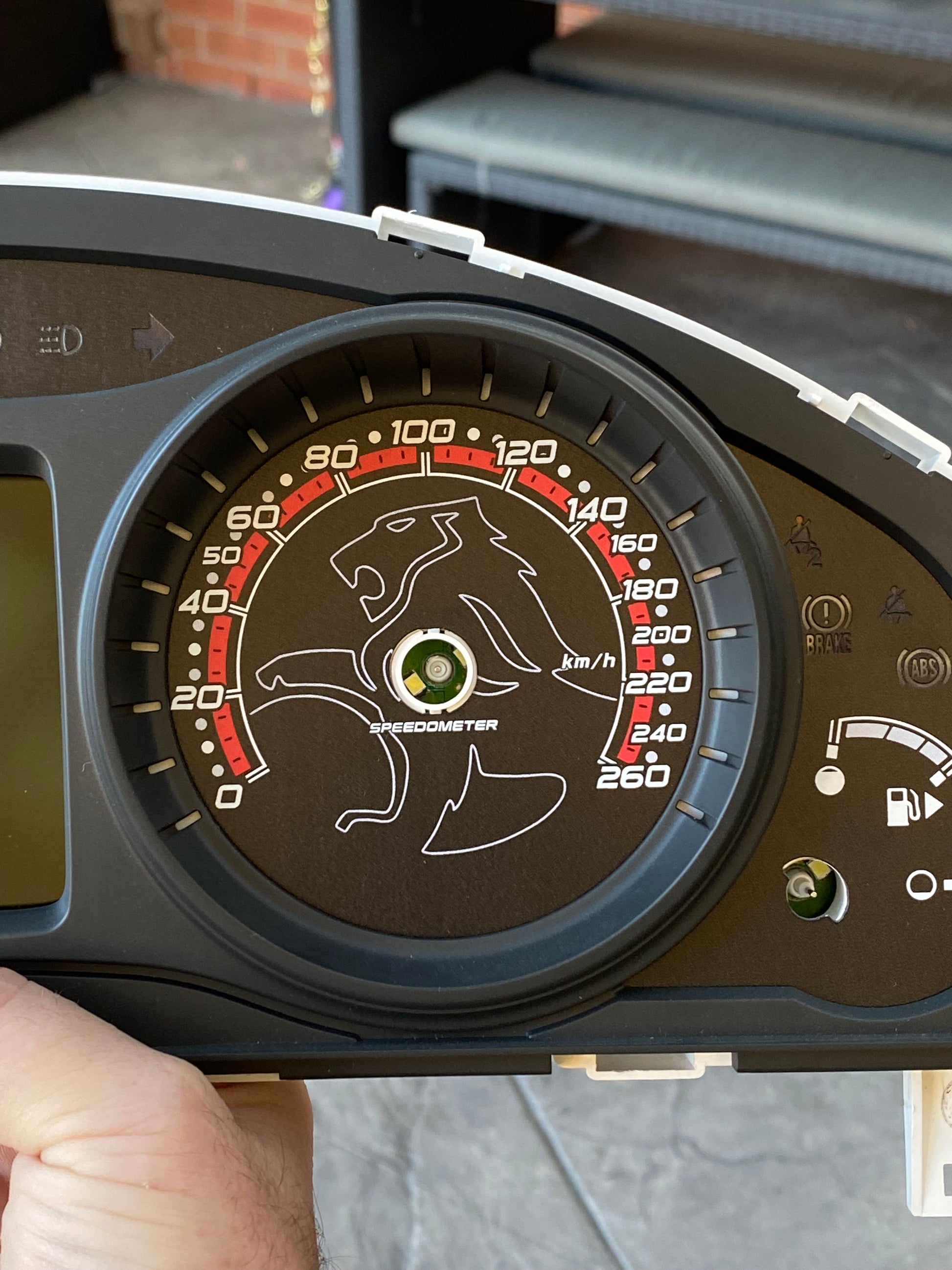 VE Commodore cluster dials (OEM bezel)