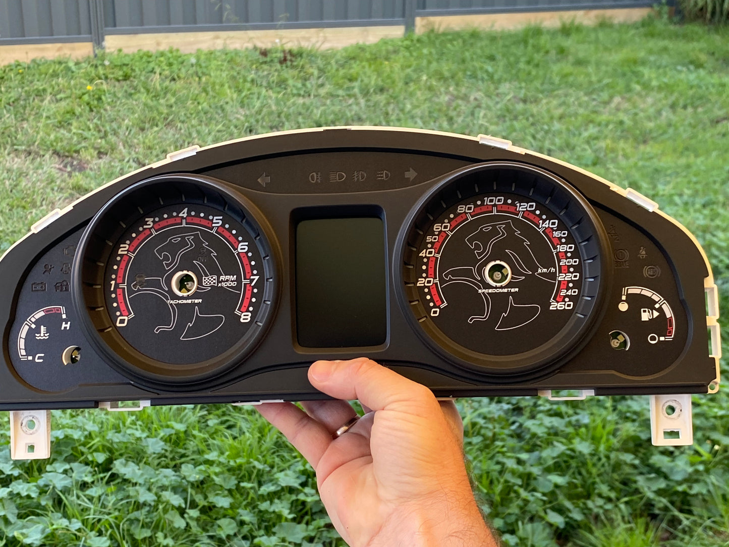 VE Commodore cluster dials (OEM bezel)